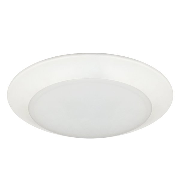 Designers Fountain 8 inch 4000K White Integrated LED Recessed Surface Mounted Disk Light Trim EVDSK81825CWH40